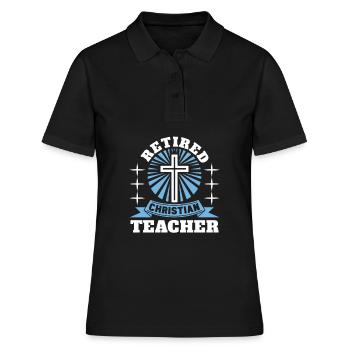 Teacher of Religion Religious Education - Women's Polo Shirt - black - Front - Ailine (174cm)
