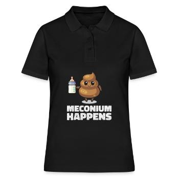Hebamme Zukünftige Hebamme - Frauen Polo Shirt - Schwarz - Vorne - Ailine (174cm)