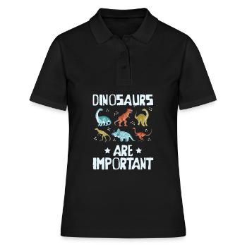 Dinosaure - Polo Femme - noir - Devant - Ailine (174cm)