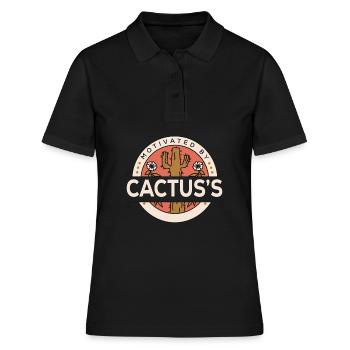 Cactus Garden Cactus - Polo Femme - noir - Devant - Ailine (174cm)
