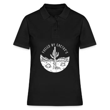 Cactus Jardin Cactus - Polo Femme - noir - Devant - Ailine (174cm)