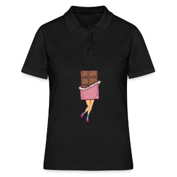 Chocolat Chocolat millésime - Polo Femme - noir - Devant - Ailine (174cm)