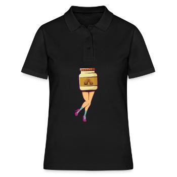 Attacher le beurre d’arachide - Polo Femme - noir - Devant - Ailine (174cm)