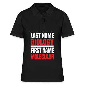 Biologiste Biologiste moléculaire - Polo Femme - noir - Devant - Ailine (174cm)