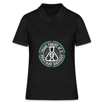 Biologie Biologe Elternteil Molekularbiologe - Frauen Polo Shirt - Schwarz - Vorne - Ailine (174cm)