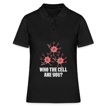 Biologie Biologe Zelle Molekularbiologe - Frauen Polo Shirt - Schwarz - Vorne - Ailine (174cm)