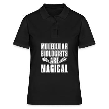 Biologiste Biologiste Magique Moléculaire Biologiste - Polo Femme - noir - Devant - Ailine (174cm)
