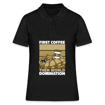 Boa Constrictor Schlange Kaffee Sonnenbrille - Frauen Polo Shirt - Schwarz - Vorne - Ailine (174cm)
