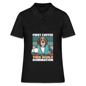 St. Bernard coffee - Women's Polo Shirt - black - Front - Ailine (174cm)