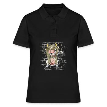 Élevage de vaches - Polo Femme - noir - Devant - Ailine (174cm)