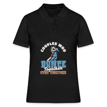 Couple professeur de danse - Polo Femme - noir - Devant - Ailine (174cm)