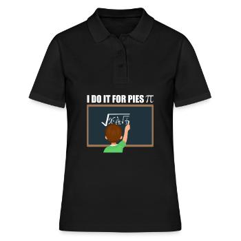Calcul mathématique Pi - Polo Femme - noir - Devant - Ailine (174cm)