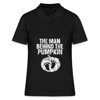 Halloween The Man Behind The Pumpkin - Women's Polo Shirt - black - Front - Ailine (174cm)