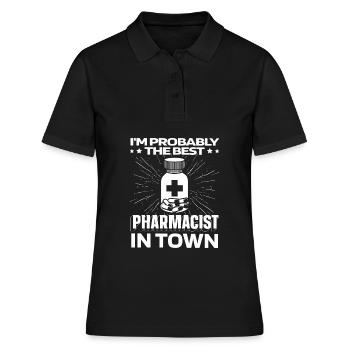 Apotheke Apotheker Medikation - Frauen Polo Shirt - Schwarz - Vorne - Ailine (174cm)
