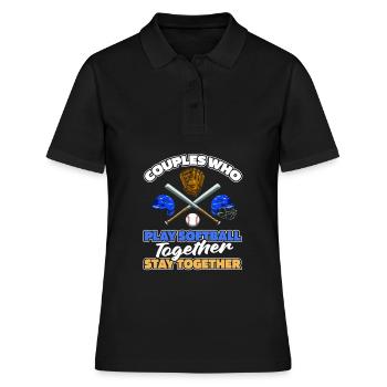 Paire de softball - Polo Femme - noir - Devant - Ailine (174cm)