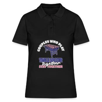 Paire de baby-foot de baby-foot - Polo Femme - noir - Devant - Ailine (174cm)