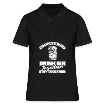 Paire de gin - Polo Femme - noir - Devant - Ailine (174cm)