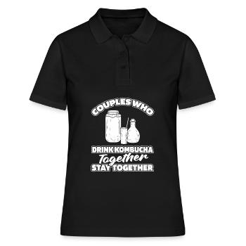 Paire de kombucha - Polo Femme - noir - Devant - Ailine (174cm)