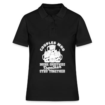 Smoothie Pair - Women's Polo Shirt - black - Front - Ailine (174cm)