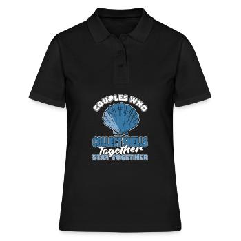 Paire de coquilles - Polo Femme - noir - Devant - Ailine (174cm)