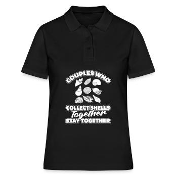 Paire de coquilles - Polo Femme - noir - Devant - Ailine (174cm)