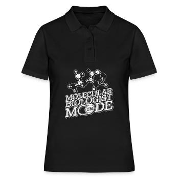 Biology Biologist Funny Molecular Biologist - Women's Polo Shirt - black - Front - Ailine (174cm)