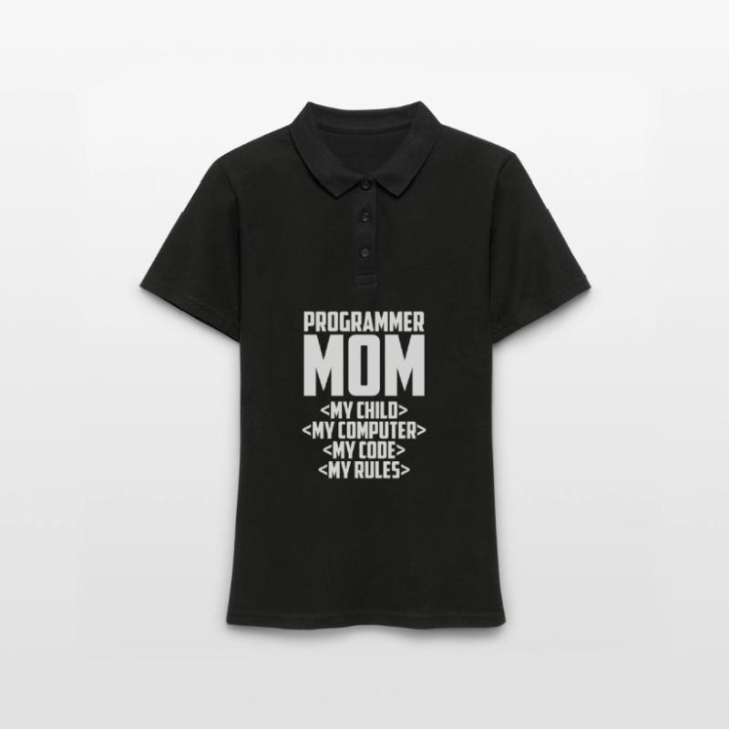 Entwickler Coder Programmierer Mama Frauen Polo Shirt