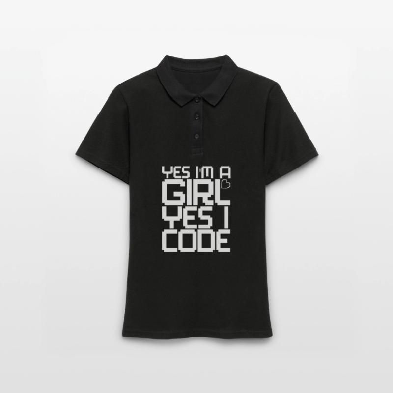 Developer Coder Programmer Girl Women's Polo Shirt