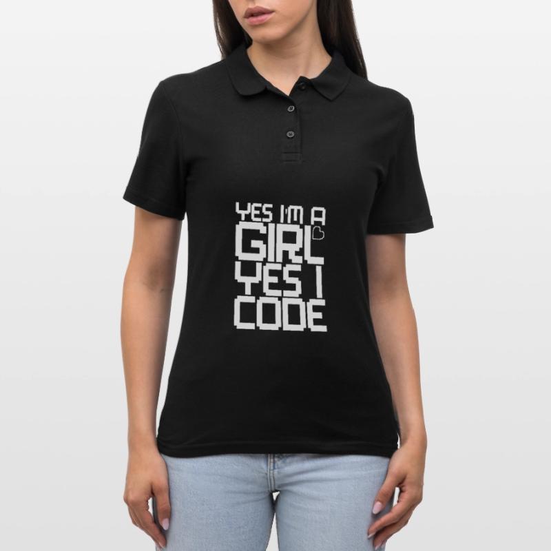 Developer Coder Programmer Girl Women's Polo Shirt