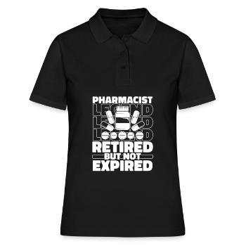 Apotheke Apotheker Im Ruhestand - Frauen Polo Shirt - Schwarz - Vorne - Ailine (174cm)