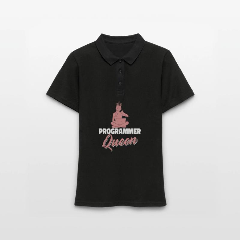 Développeur Coder Programmeur Queen Polo Femme