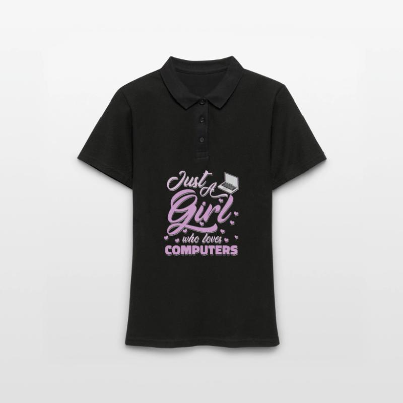 Developer Coder Programmer Girl Women's Polo Shirt