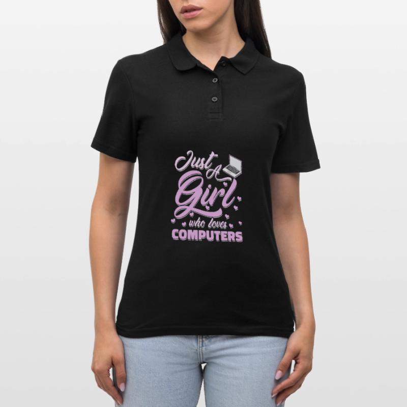 Developer Coder Programmer Girl Women's Polo Shirt