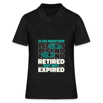 Ultramarathon à la retraite - Polo Femme - noir - Devant - Ailine (174cm)