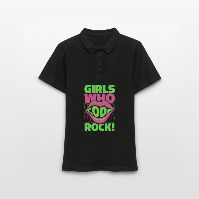 Developer Coder Programmer Girl Women's Polo Shirt