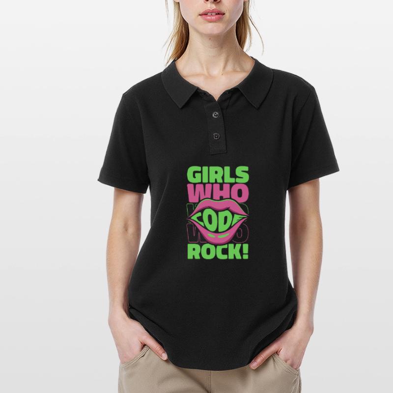 Developer Coder Programmer Girl Women's Polo Shirt