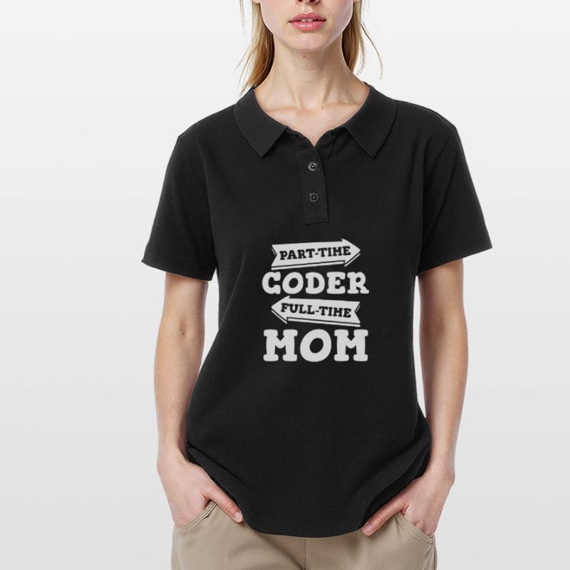 Entwickler Coder Programmierer Mama Frauen Polo Shirt