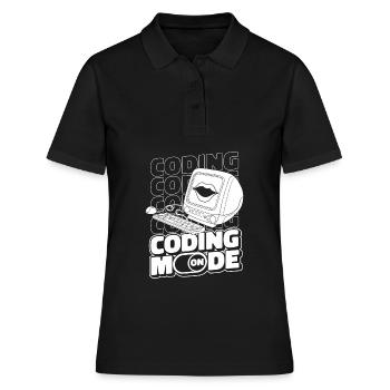 Developer Coder Programmer Computer - Polo Femme - noir - Devant - Ailine (174cm)