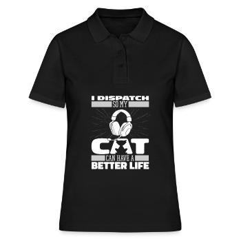 Chats du centre de contrôle des appels d’urgence - Polo Femme - noir - Devant - Ailine (174cm)