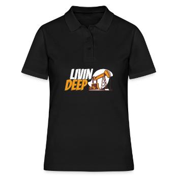 Ölfeld Bohrinsel - Frauen Polo Shirt - Schwarz - Vorne - Ailine (174cm)