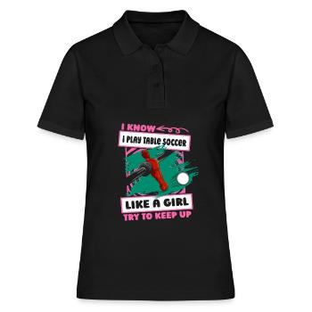 baby-foot filles baby-foot - Polo Femme - noir - Devant - Ailine (174cm)