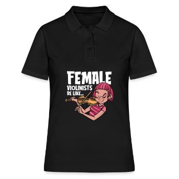 Violon Violon - Polo Femme - noir - Devant - Ailine (174cm)