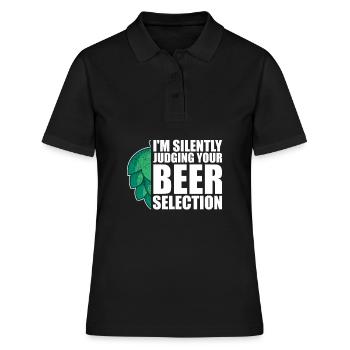Bière artisanale Bière artisanale Bière Hopping - Polo Femme - noir - Devant - Ailine (174cm)