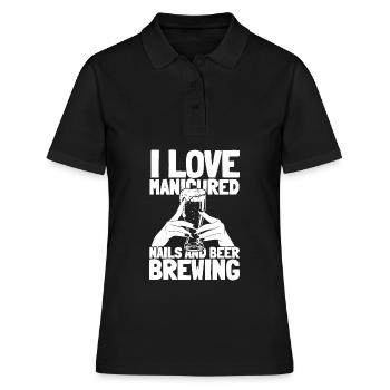 Bière artisanale Bière artisanale Amour - Polo Femme - noir - Devant - Ailine (174cm)