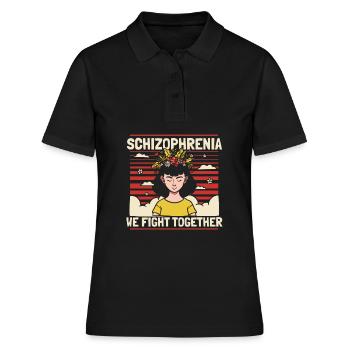 Psychologie Psychologue Schizophrénie - Polo Femme - noir - Devant - Ailine (174cm)