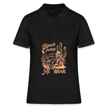 Rodeo Cowboy Works - Polo Femme - noir - Devant - Ailine (174cm)