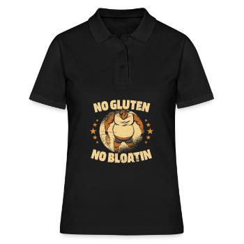 Glutenfrei Witzig - Frauen Polo Shirt - Schwarz - Vorne - Ailine (174cm)