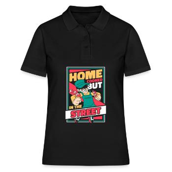 Cuisine de rue - Polo Femme - noir - Devant - Ailine (174cm)