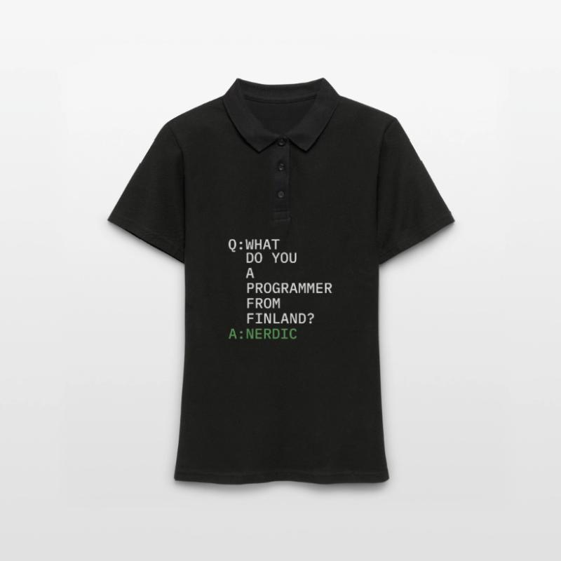 Entwickler Coder Programmierer Komisch Frauen Polo Shirt