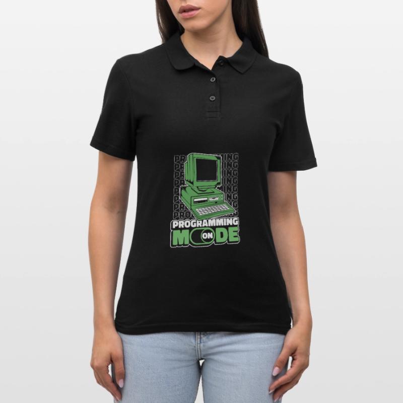 Entwickler Coder Programmierer Computer Frauen Polo Shirt